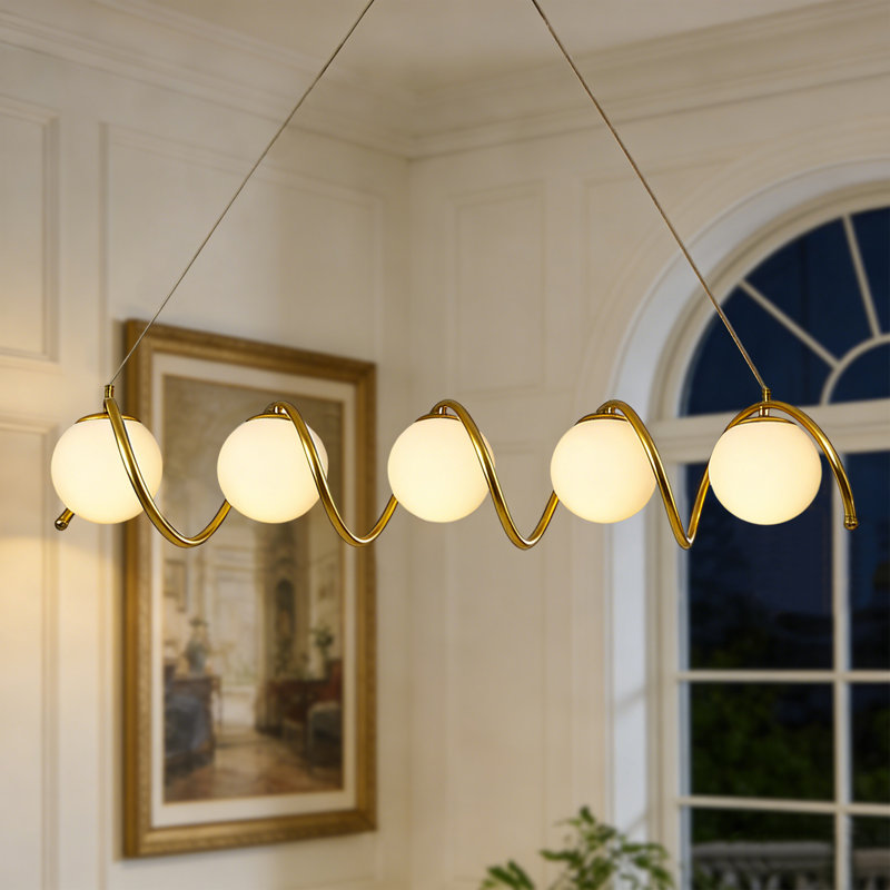 Îlot de cuisine 5 lumières, 5 lumières