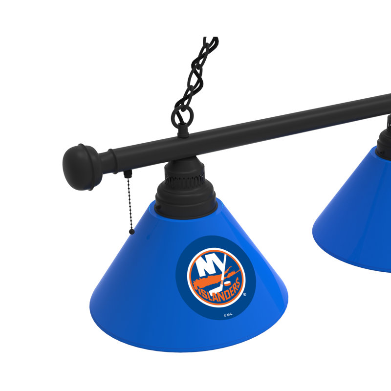 3 - Light Pool Table Lights Pendant, New York Islanders, Black