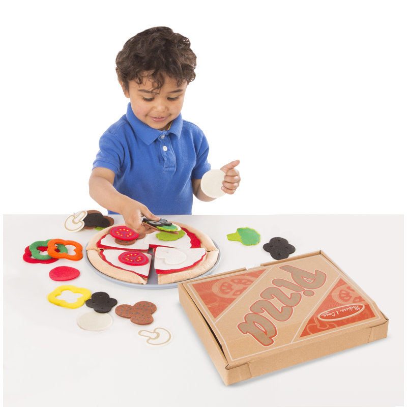 40 Piece Felt Food Pizza Set
