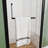 Adjustable Matte Black Shower & Tub Door, Tempered Glass, Modern Style