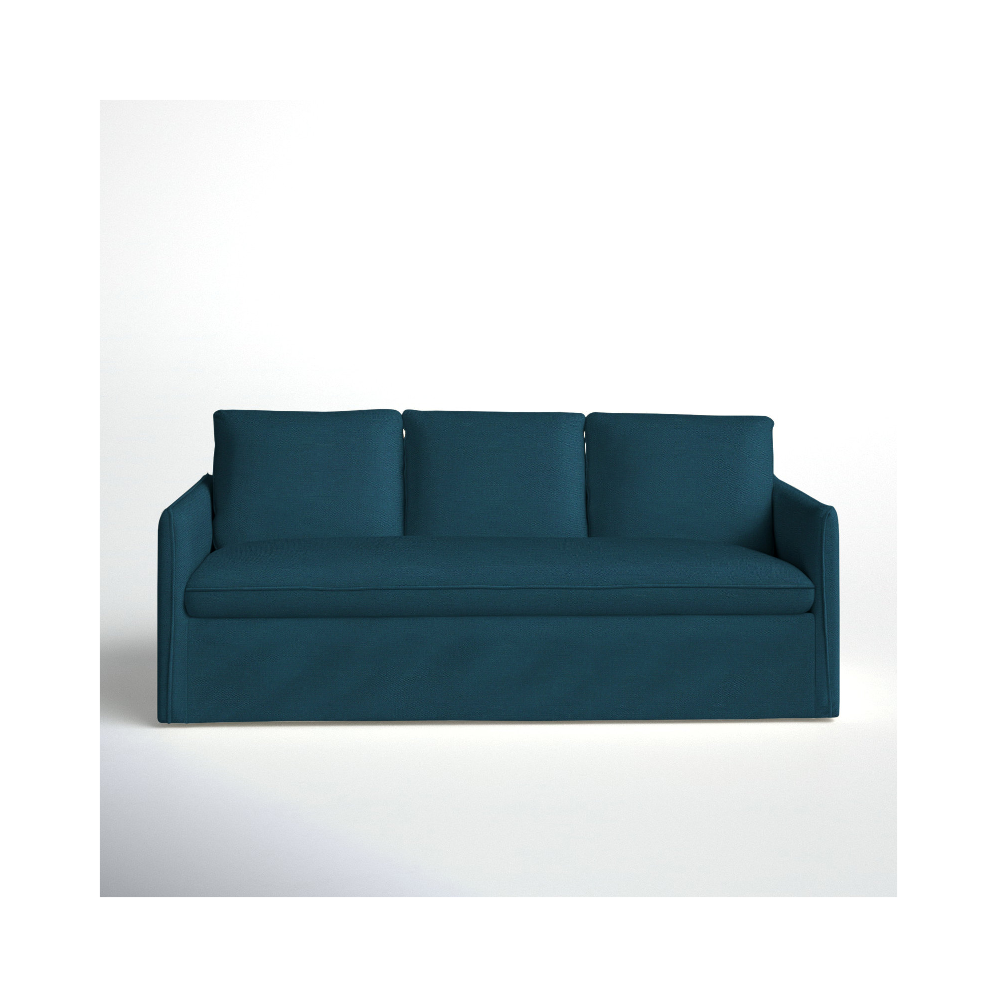 Bellatrix 83'' Slipcovered Sofa, Bayou Midnight Canvas