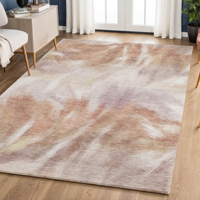 Premium Machine Washable Mayfield AMF2096 Abstract Rug