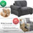 Errett Modern Fabric U-shape Sectional With 2 Ottomans-588844606