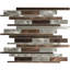 Mason Metallic Brick 12" x 12" Metal Mosaic Wall Tile-63332375