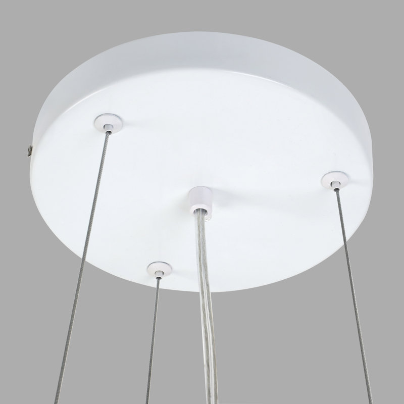 Lustre moderne 3 lumières blanc