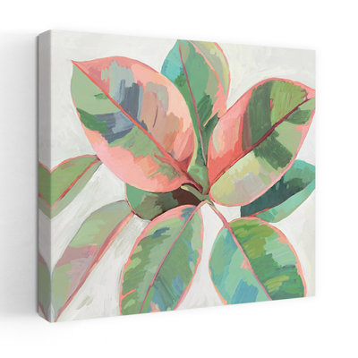 Ficus rose II abstrait, audacieux, nature, plante, art contemporain