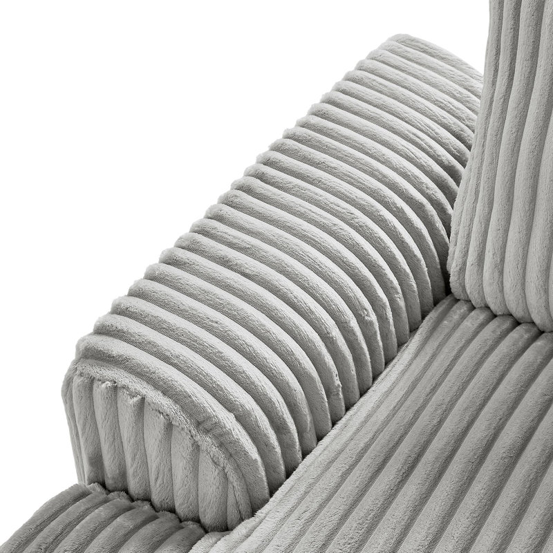 Canapé modulaire surdimensionné surdimensionné en forme de U Canapé moderne revêtu de velours côtelé avec une chaise longue