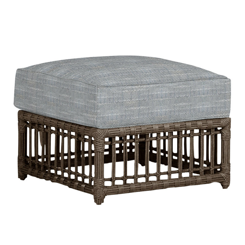 Repose-pieds Newport N-Dura, Argent Rollo, Welt, Toile de jute Newport # 66