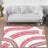 Soft Pile Printed Rug with Intricate Floral and Geometric Design for a Warm and Cozy Feel in Living Space or Bedroom-574219703