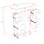 Meuble-lavabo simple 36 po avec plateau en céramique Nusrath