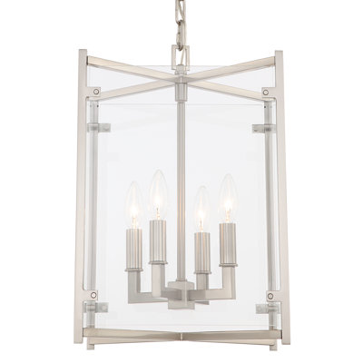 Luminaire suspendu rectangulaire 4 lumières Tevfik