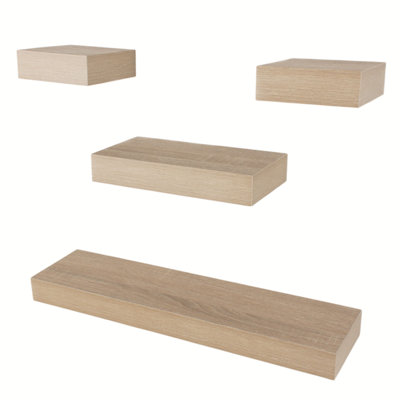Hudson Shelf Kits, 4 Piece Wall Shelf Kits