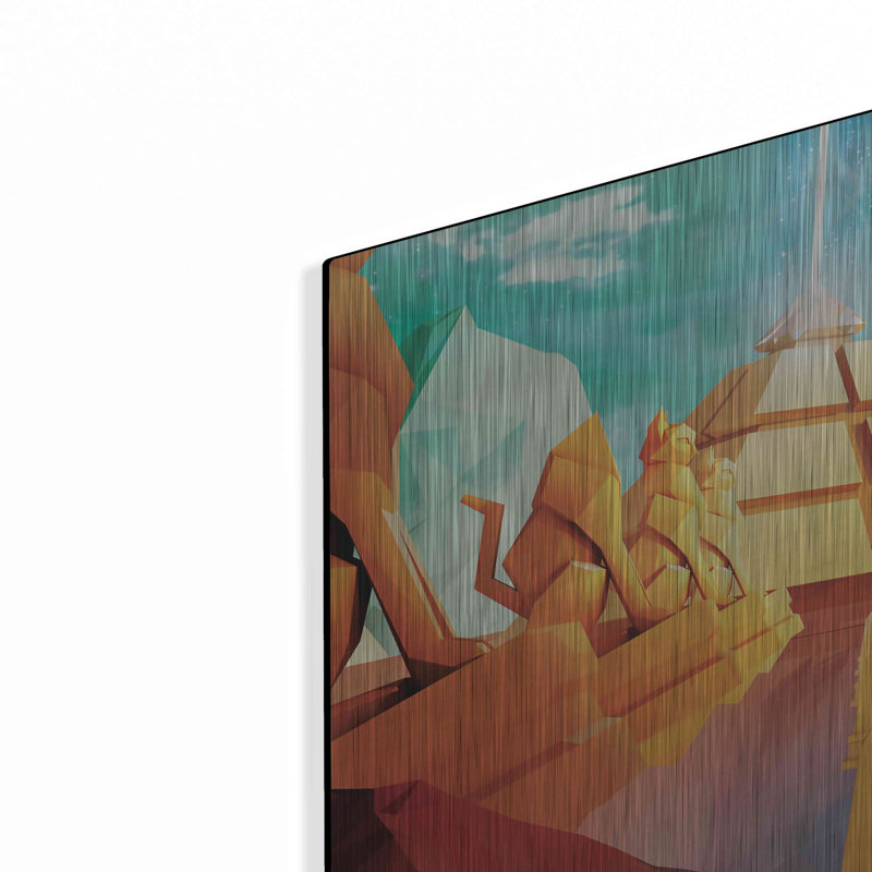 «Low Poly Pyramid» par Jonathan Lam, H 12 po x l 24 po