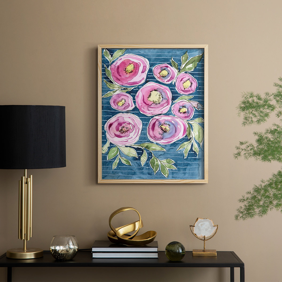 Winston Porter Floral Radiance I Framed Print - Solid Wood | Wayfair
