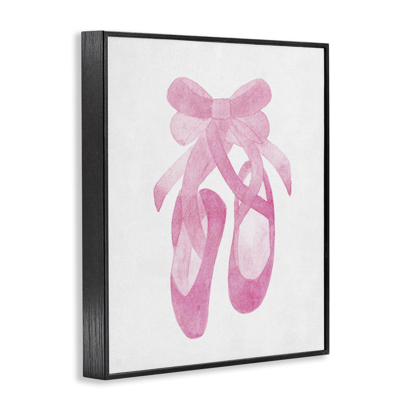 Ballerine, aquarelle, estampe numérique, design par Camila Juncos, H 20 po x l 16 po, Giclée encadrée noir minuit