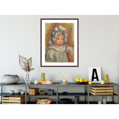 «Portrait of a Child» par Pierre-Auguste Renoir, impression giclée encadrée