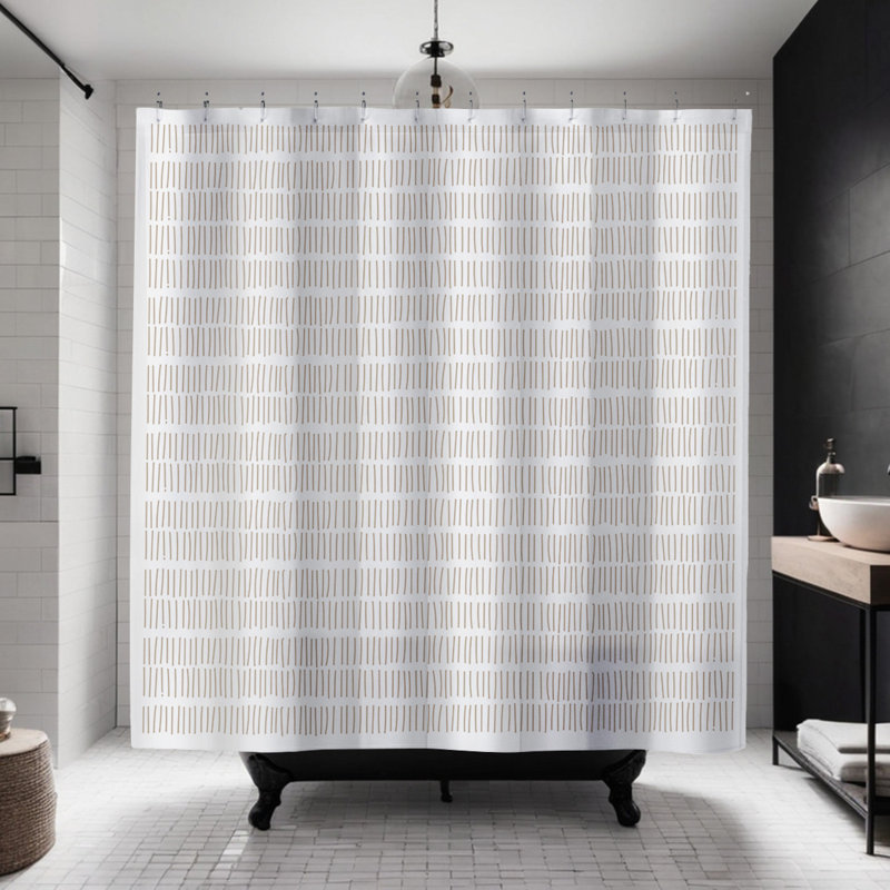 Rideau de douche Coco, Beige