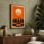 Sun and Chessmen Retro - Wrapped Canvas-1206275394-1206275421