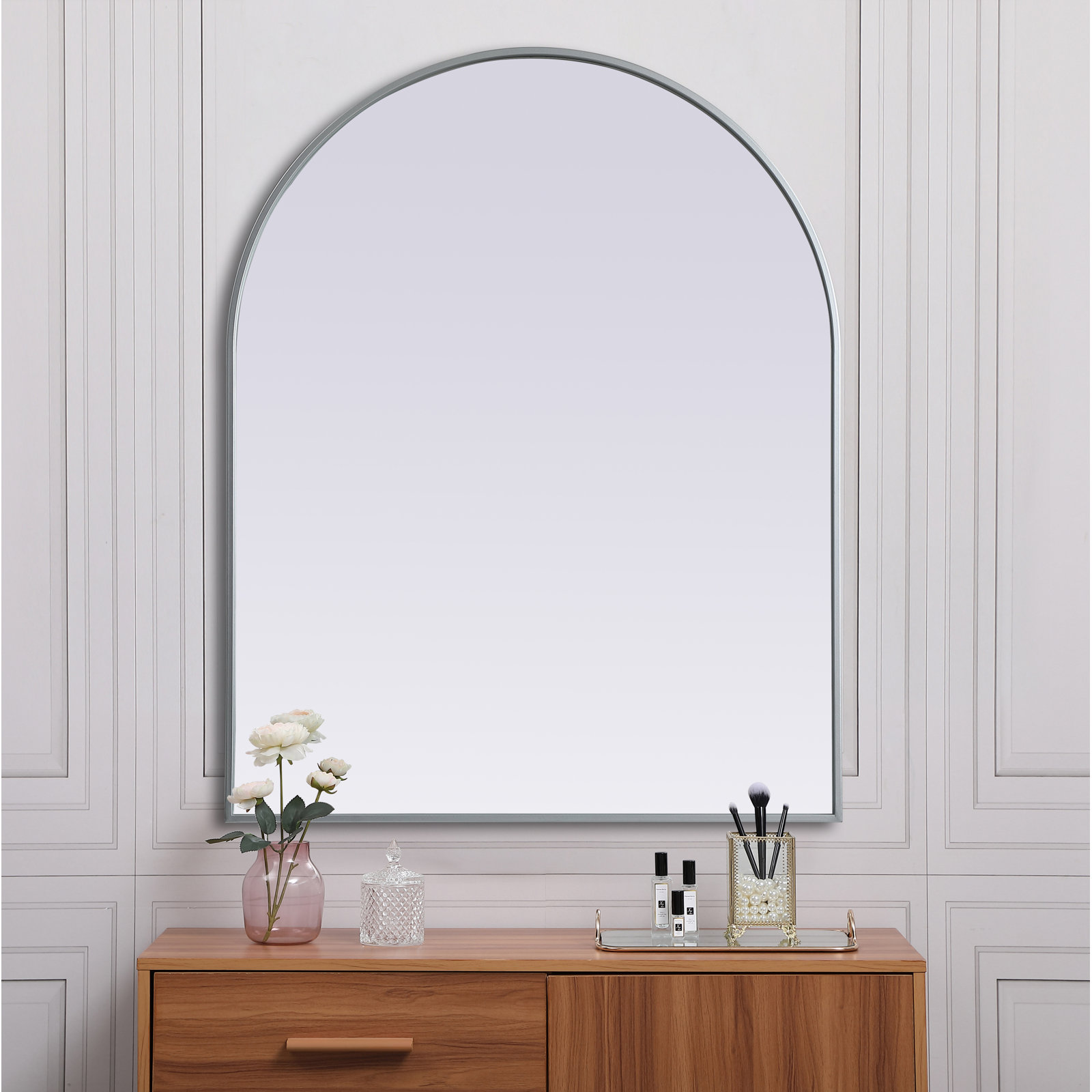 Sabine 36" Accent Mirror, Silver, 42" x 33"