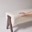 Banc d'entrée rembourré en chenille style Mid-Century