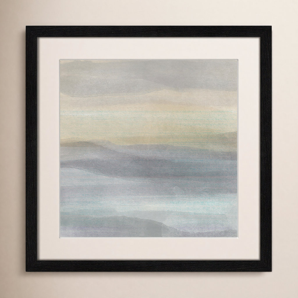 Concept of Life by Sally Swatland - Picture Frame Painting, Black, 17" W x 17" H