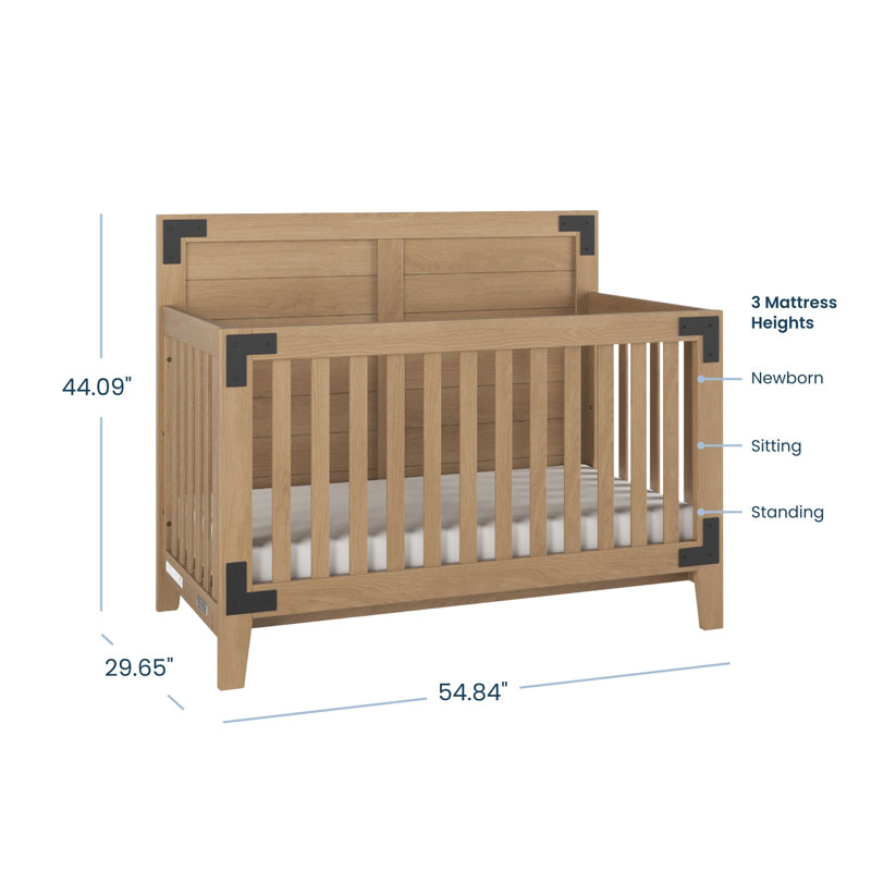 Lit de bébé convertible 4-en-1 Child Craft Child, Brun muscade