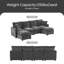 Canapé modulaire rembourré 6 pièces Avior-2107271184