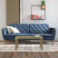 Full / Double 210.8cm Velvet Futon Sofa-71882461