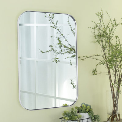 Josilyn Mid-Century Modern Chic Metal Rounded Wall Mirrors