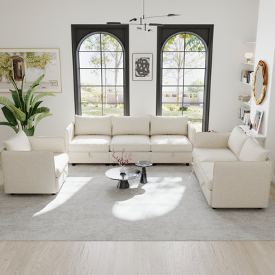 Canapé modulaire modulaire, siège convertible avec rangement, canapé-lit modulaire, combinaisons modulaires flexibles en tissu pour le salon