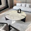 Table basse moderne simple ronde en marbre-105343666-105343668