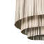 Fringe Leather Chandelier w/ Solid Accents-2084546995-2084560024-2084560025