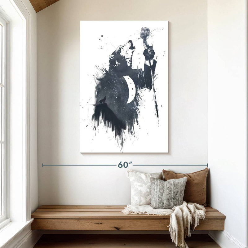 Brampt Wolf Song I, 48" H x 32" W