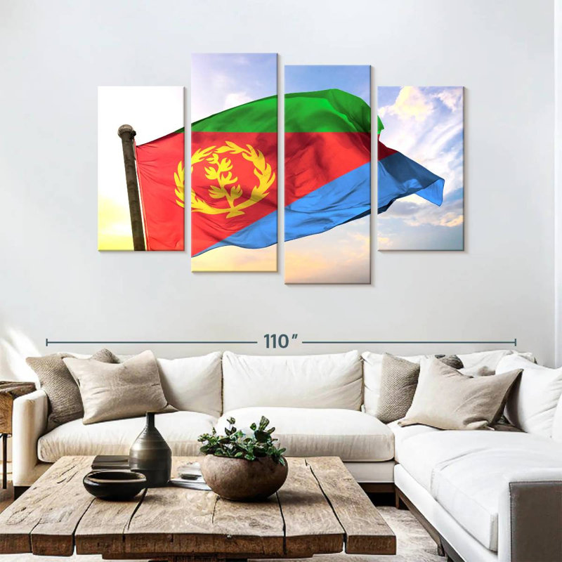 Borges Eritrea Flag, 54" H x 84" W