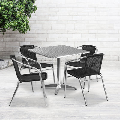Ensemble de table carrée intérieur / extérieur 27,5 po Haverhill