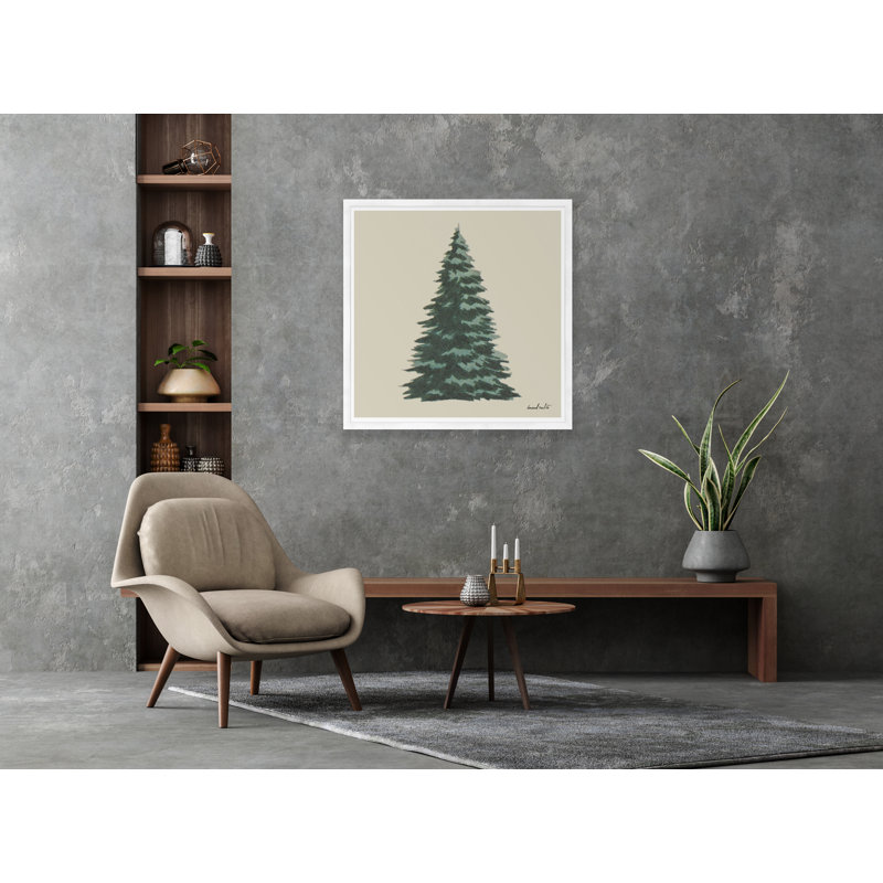 Fir Tree Print, White
