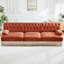 Velours rouge à 3 places avec jupe à pampille et base en bois pour les aires de repos modulaire ergonomique