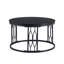 Tables basses et tables basses peu encombrantes, bois MDF noir, maison industrielle moderne