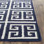 Tapis géométrique tissé à la main à motif banane en soie / laine / coton Rodgers-178960711