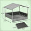 Lit pour animal de compagnie, niche pour chien en rotin