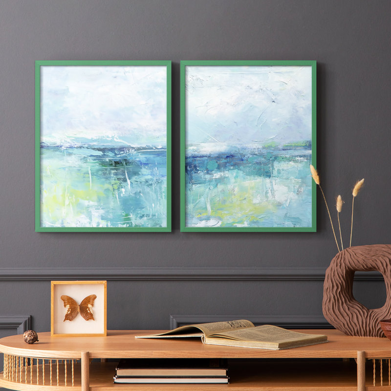 Série ABSTRACT DCCDXIV - reproduction encadrée de qualité supérieure - prête à être accrochée - aucun clou requis - aucun clou requis