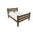 Coffee Solid Wood Full Bed Frame