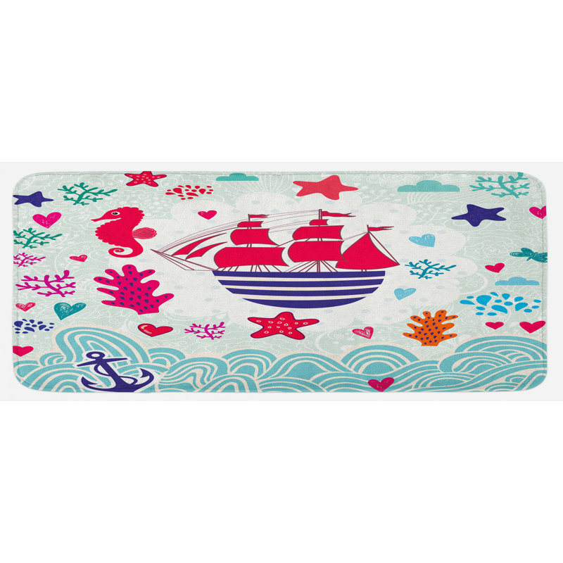 Tapis de cuisine ocean