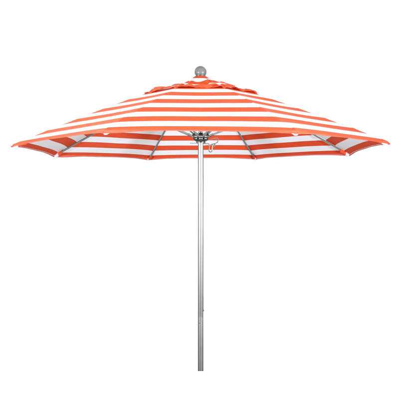 Parasol de marché 9 pi Hibo, Sunbrella® à tissage uni palette colombe