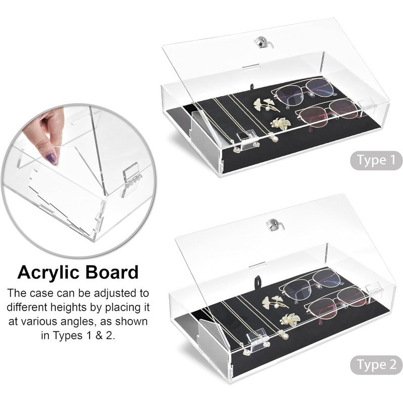 Vitrine en acrylique verrouillable Nectara