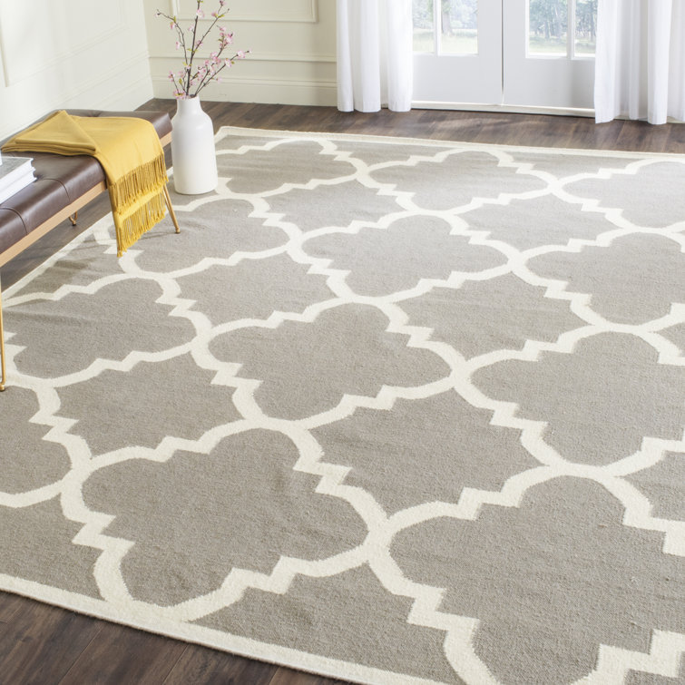 Capirano Geometric Wool Hand Woven Area Rug