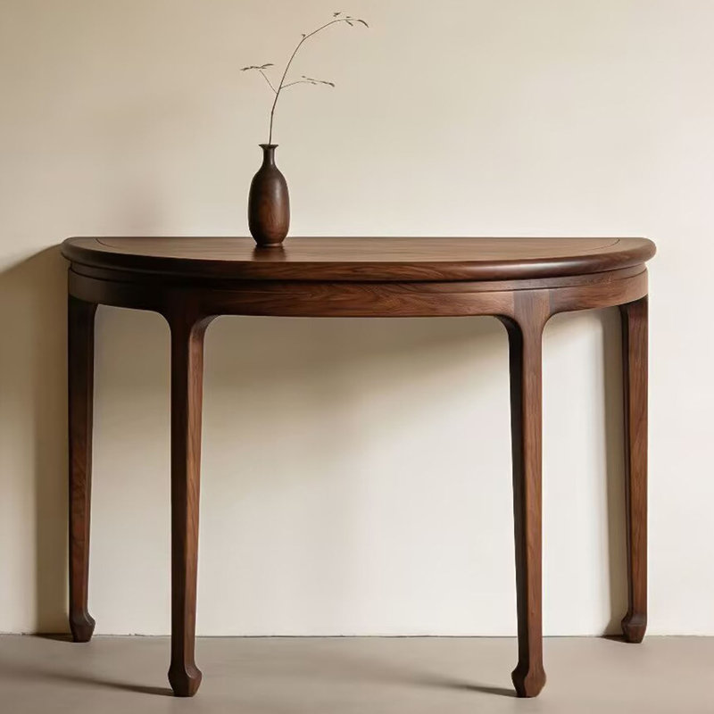Console brune de style chinois classique