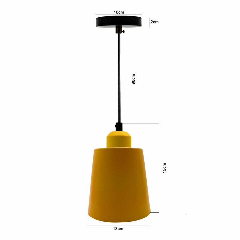Azelie 1 - Light Black Pendant, Yellow