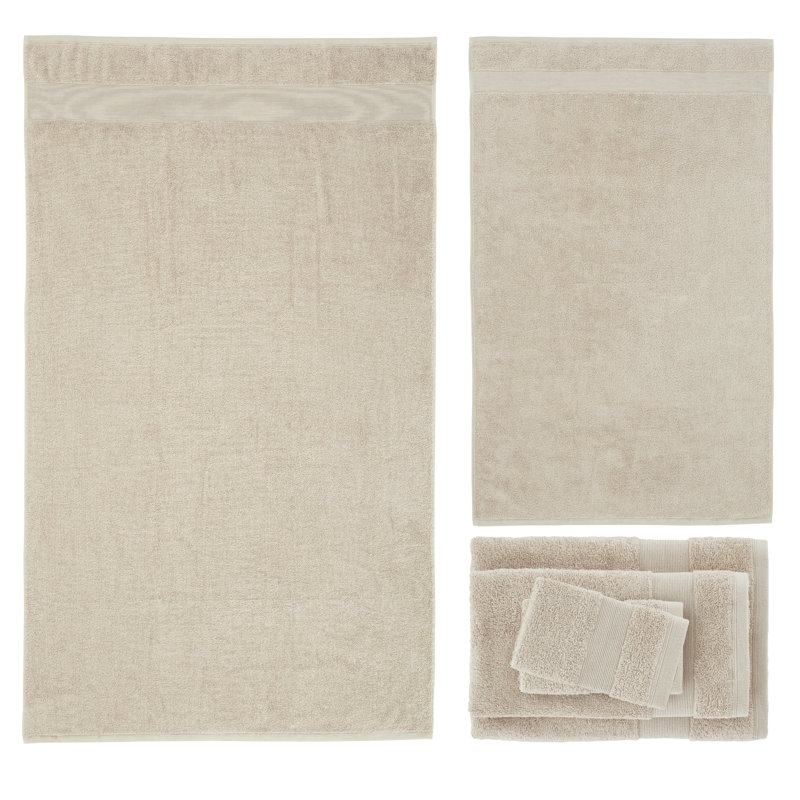 Anti-Bacterial 100% Cotton 6 Piece Towel Bale, Natural