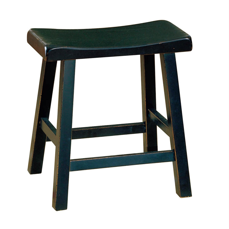 Justinian Counter Stool, Short Stool (18” Seat Height), Yellow